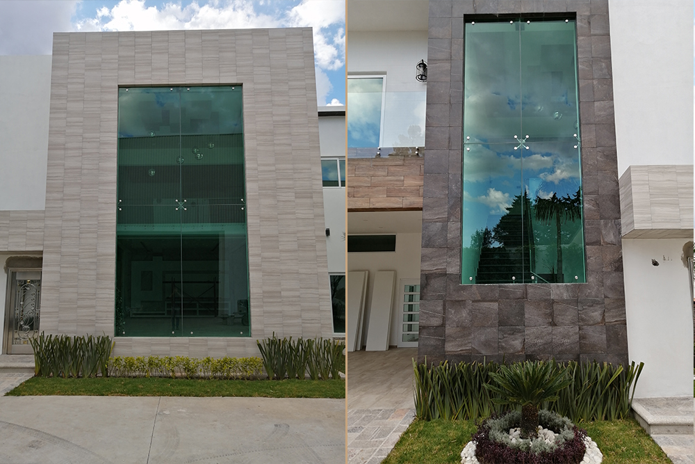 Diseño e Instalación de Puertas de Cristal Templado en Puebla México  Tlaxcala